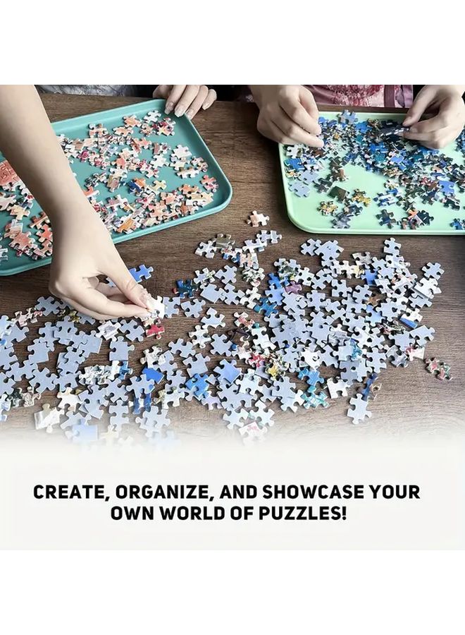 Mixed Colors 6 Pack Puzzle Sorting Trays For 2000 1000 500 Pieces Large Storage Puzzle Aid - Image 5